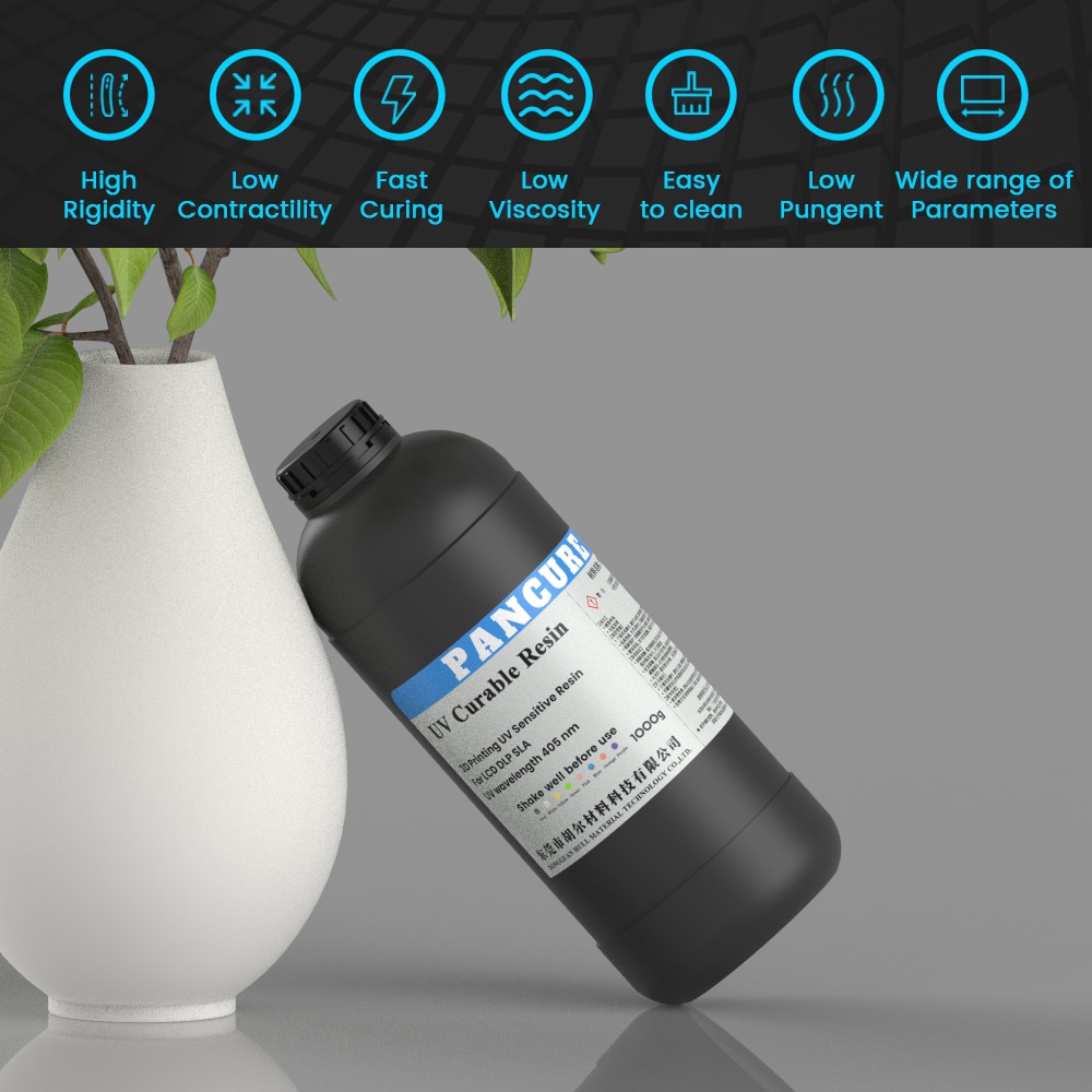 PANCURE 3D Printer Rapid Resin LCD DLP SLA UV-Curable 405nm Photopolymer Printing Liquid 500g 1000g