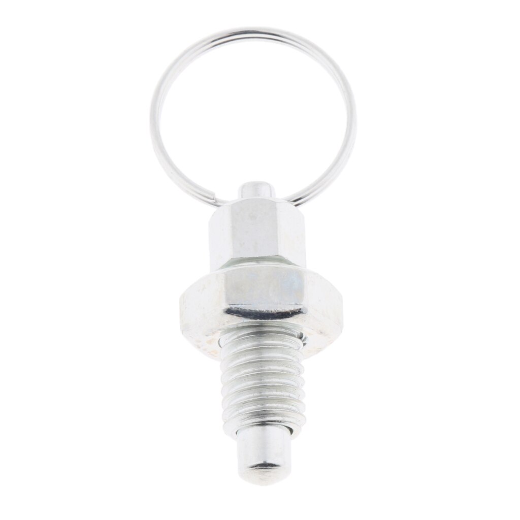 Steel Retractable Spring Plunger Indexing Plunger Lock Ring Pin, 4 Sizes Available