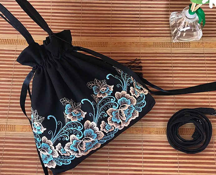 Sac à main rétro alasir pour femme, style chinois, hanfu, petites fleurs brodées, en dentelle, à bandoulière, mini sac à main rétro pour femme, sacs à ficelle: 4