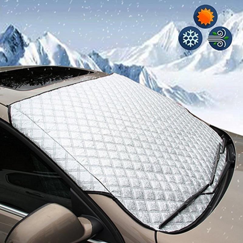 Vindskærm magnetisk bilrude skærm frost is stor sne støvbeskytter tarp solafskærmning
