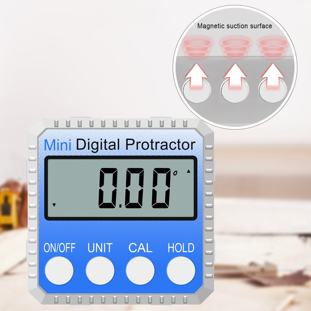 360 Mini Digital Protractor High Precision Electronic Goniometer Inclinometer Digital Level Angle Finder Angle Measurement Box