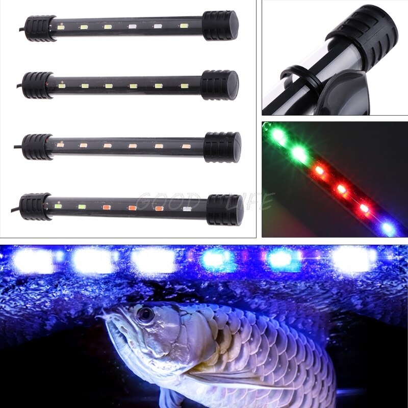 3.5W Submersible Waterproof Aquarium Fish Tank LED Light Bar Lamp Strip EU Plug Fish Aquatic Pet Lightings Bar