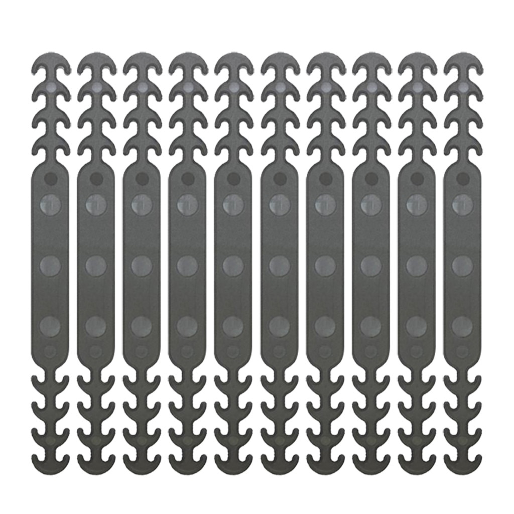 10pc Face Mask Extension Holder Strap Extender Ear Hook Plastic Adjustable Mask Extension Hook Clip Hang Mask Rope Grips: Gray