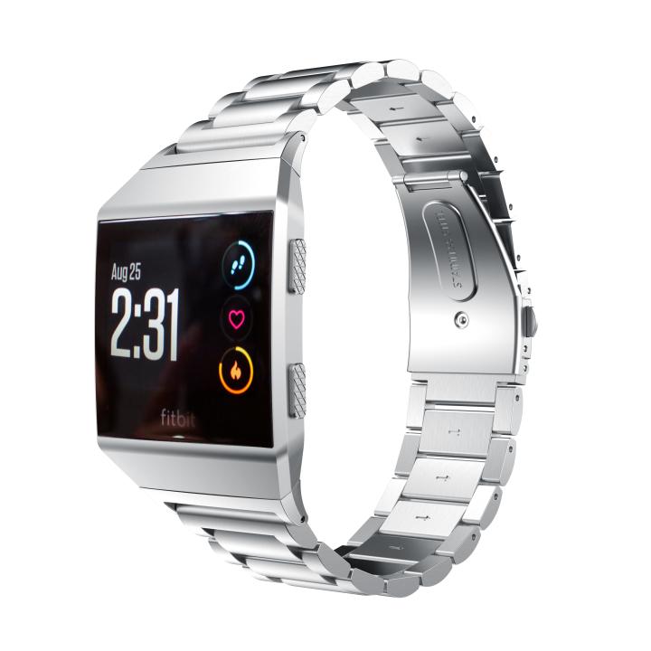 Kartice for Fitbit Ionic Bands Accessories Ionic Stainless Steel Metal Link WristBand Replacement Strap with Folding Clasp
