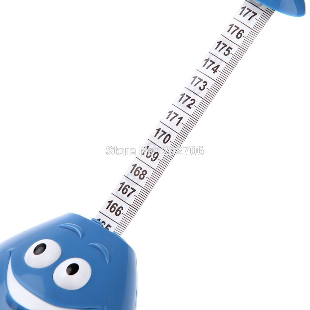 Cinta métrica de altura para niños, medidor de estatura de crecimiento montado en la pared, con forma de huevo, medidor de stadiómetro, cinta corporal