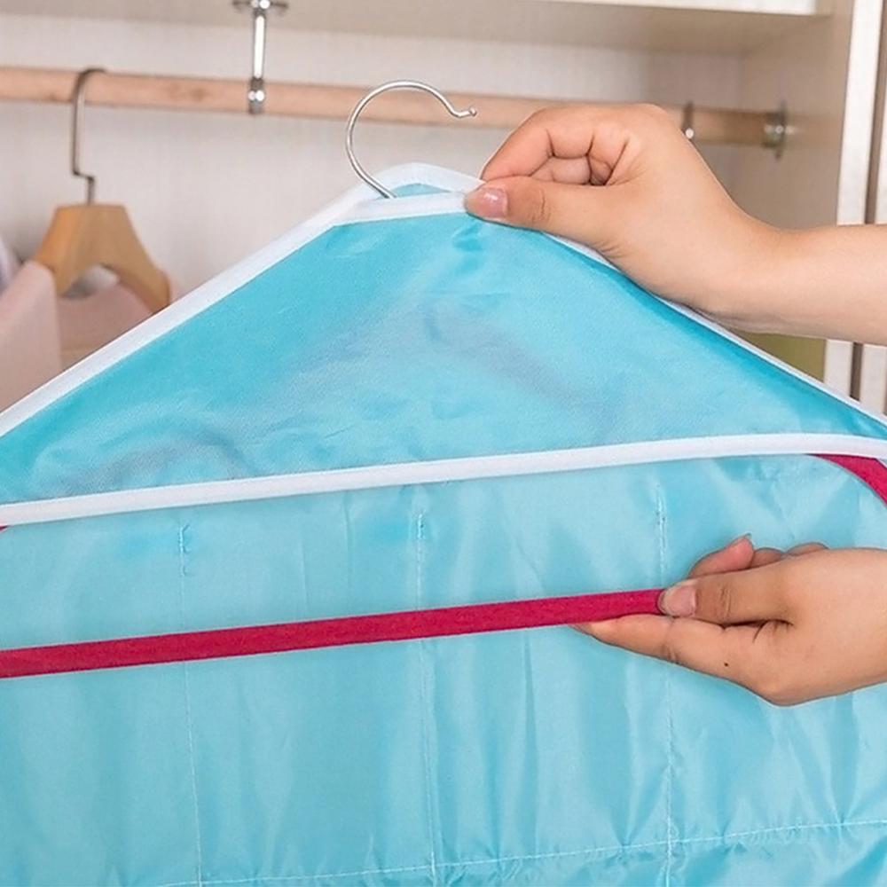 16 Cellen Kast Opknoping Zak Sokken Ondergoed Rek Hanger Opslag Closet Organizer Clear Zichtbaar Praktische Kleding Organizer