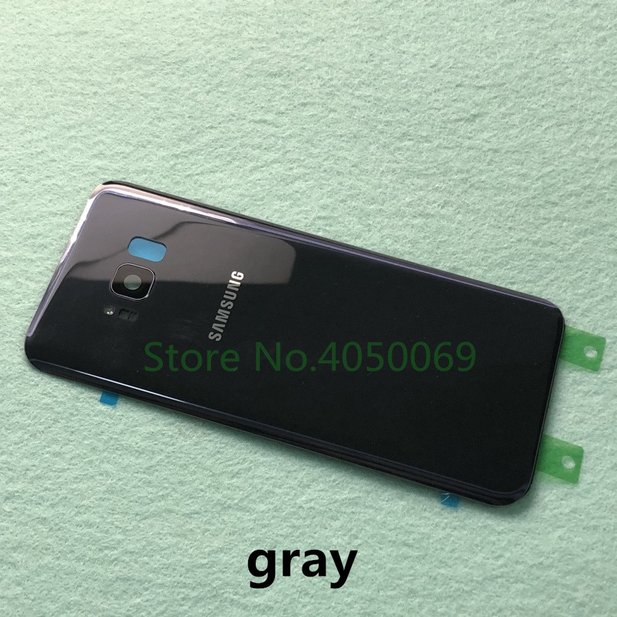 SAMSUNG Back Battery Cover For Samsung Galaxy S8 G950 SM-G950F S8 Plus S8+ G955 SM-G955F Back Rear Glass Case + Tools