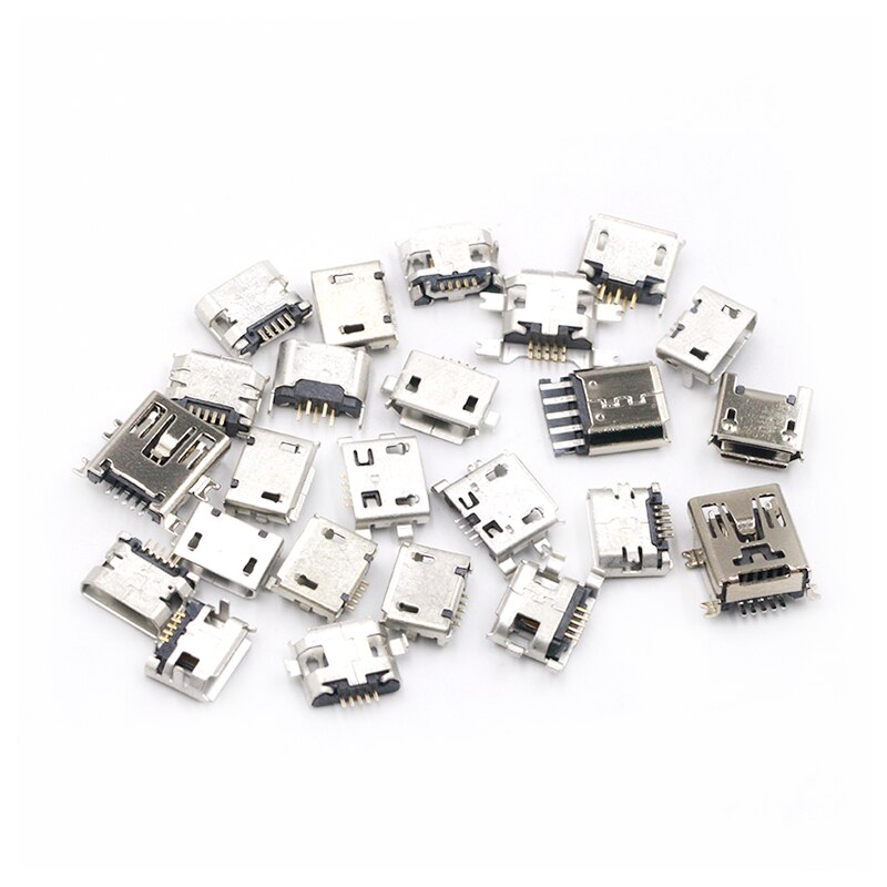 Conector Micro USB 24 modelos de carga de puerto para Samsung/Moto/SONY/HTC ZTE/Huawei/Xiaomi/móvil de Lenovo tablet GPS 240 unids/set