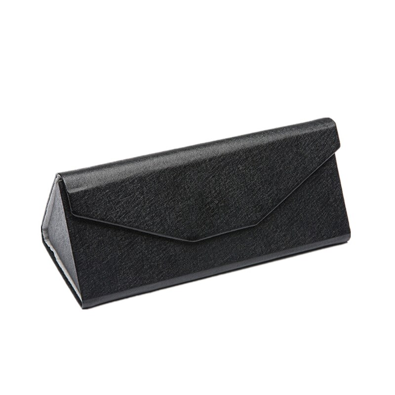 Mannen Vrouwen Draagbare Brillenkoker Brillen Doos Vouwen Brillen Doos Aluminium Presbyopie Zonnebril Doos: B black