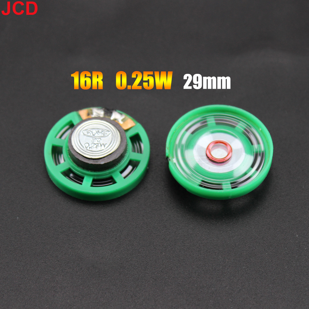 JCD 1pcs 8 /16 / 32Ohm 0.25W 0.5W Ultra-thin Doorbell horn Toy-car horn 8R 16R 32R 20 21 23 27 29 36 40 mm Diameter Speaker: Yellow