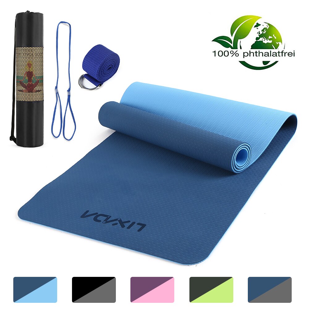 1830*610*6Mm Yoga Mat 6Mm Dik Antislip Ademen Elastische Duurzaam Indoor Oefening Fitness gym Apparatuur Dik Tpe Schuim Yoga Matten: Color 3