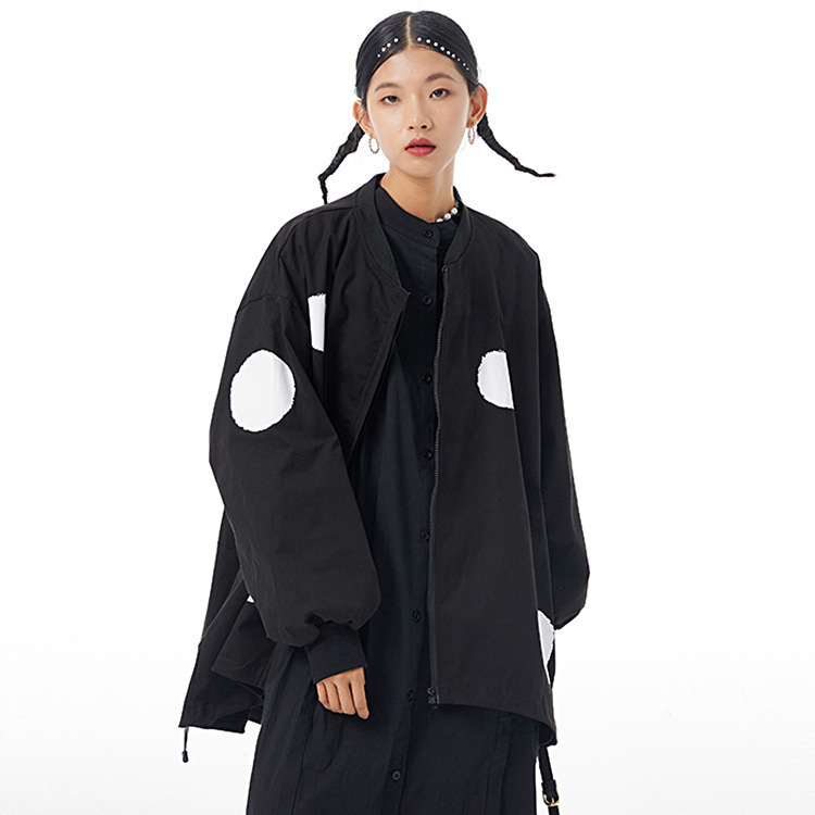 2024 herfst mode losse vest hoodie temperament originele vrouwen Europa en de Verenigde Staten casual jas 5201