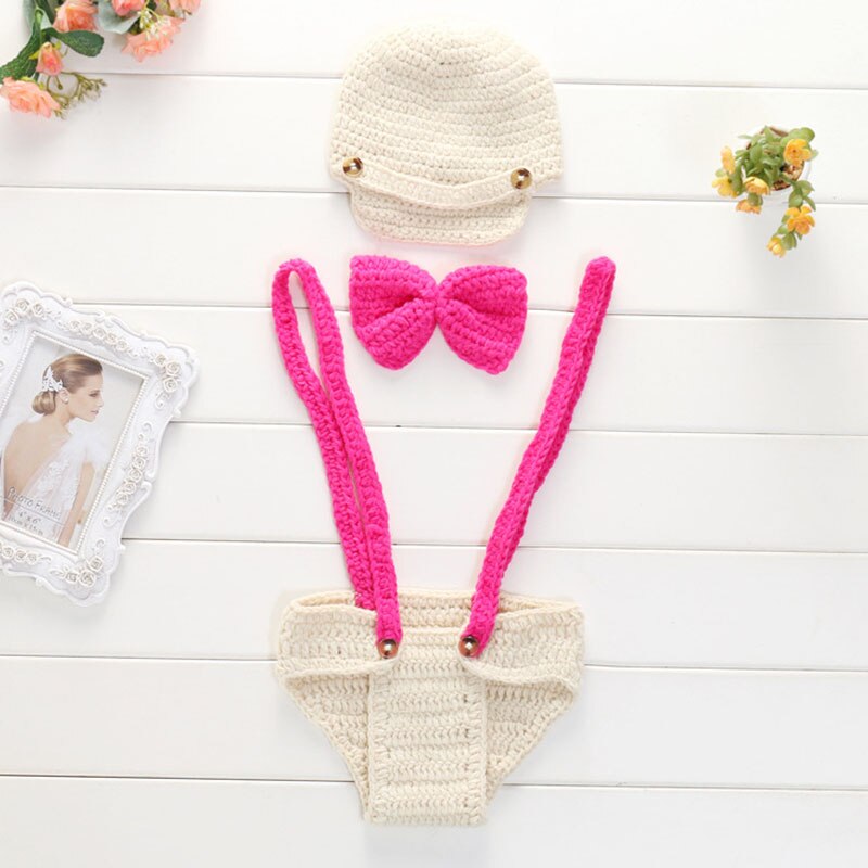 bambino appena nato Fotografia oggetti di scena Bretella BowTie Intelligente Ingegnere Shap 3 Pezzo impostato Vestito infantile Vestiti Foto Accessori