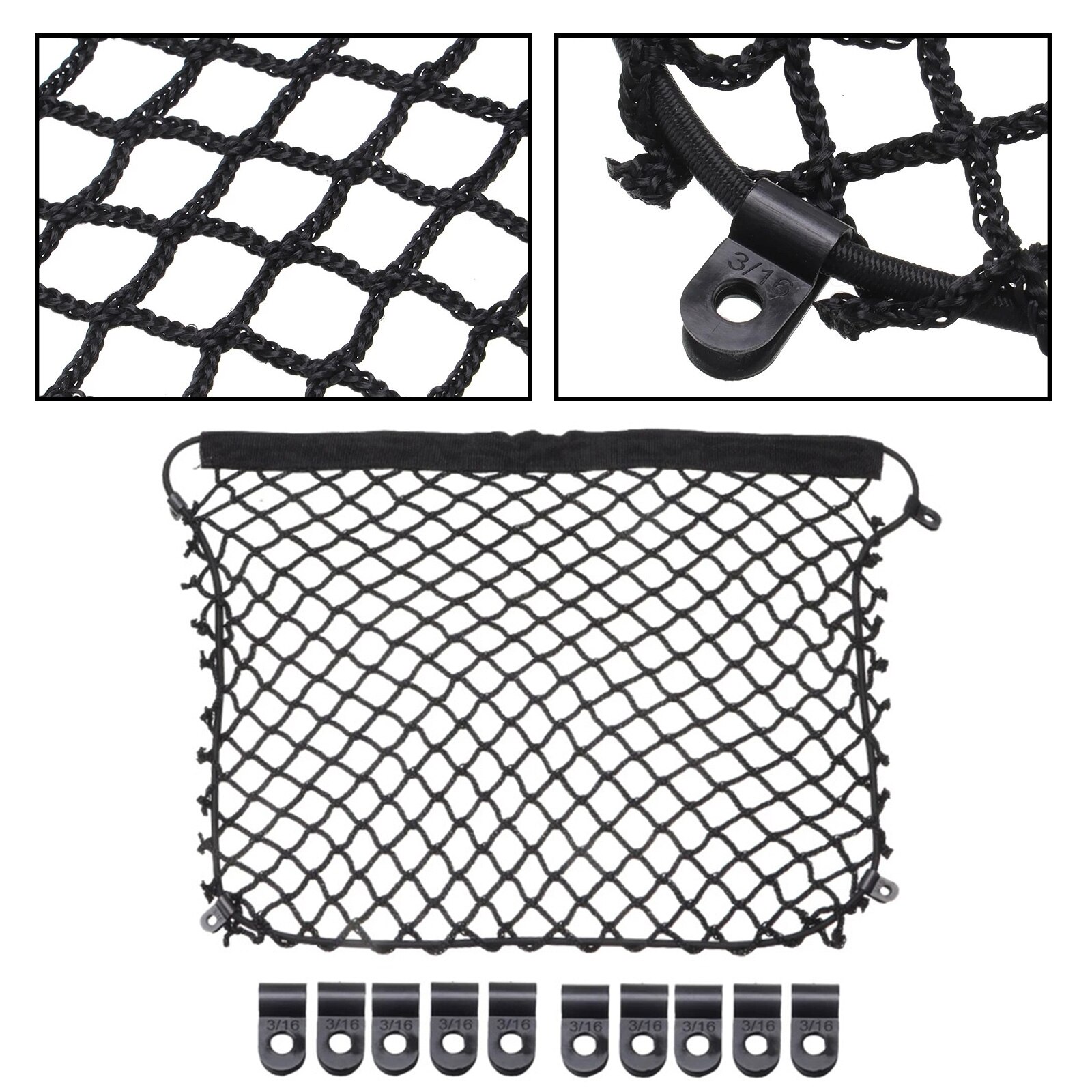Black Motorcycle Storage Net Trunk Organizer Luggage Case Mesh Accessories For BMW R1200GS R1250GS GS 1200 Adventure F800GS