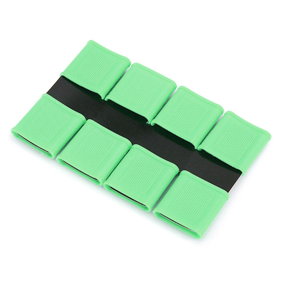 Golf Support de Doigt Accessoires Silicone Attelle D'orthèse De Prévenir Frottement 8 Pièces/ensemble Élasticité Doigt Protecteur de Soutien: green
