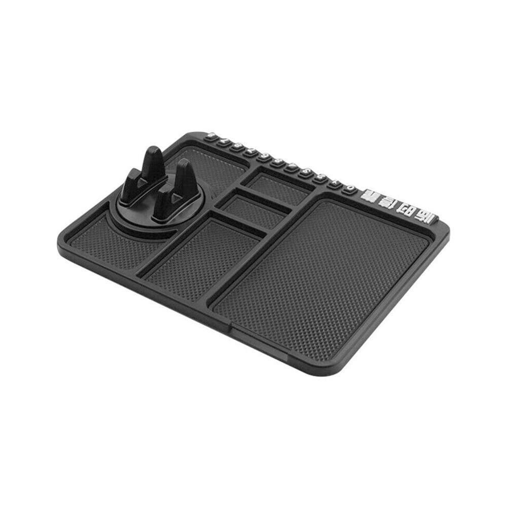 Multifunktionel bil anti-glidemåtte automatisk telefonholder skridsikker klæbende anti-glidestrop telefonophæng silikone instrumentbræt bil pad mat: B