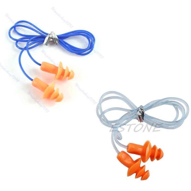 Soft Silicone Ear Plug Hearing Protector Hearing For Swimming Sleeping 24dB 77UB