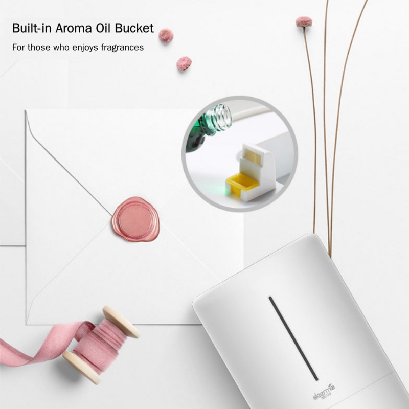 Humidificador humidificador de aire silencioso doméstico de gran capacidad Original Xiaomi Home Deerma 5L humidificador de aire ultrasónico humidificador purificador de Aroma