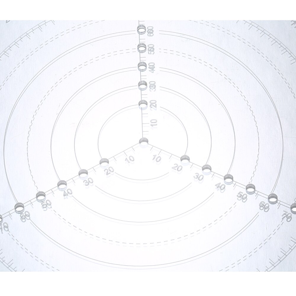 Versatile Center Finder Round Center Finder Compass Clear Acrylic Lathe Centering Tool Circle Gauge for Drawing Circles Diamete