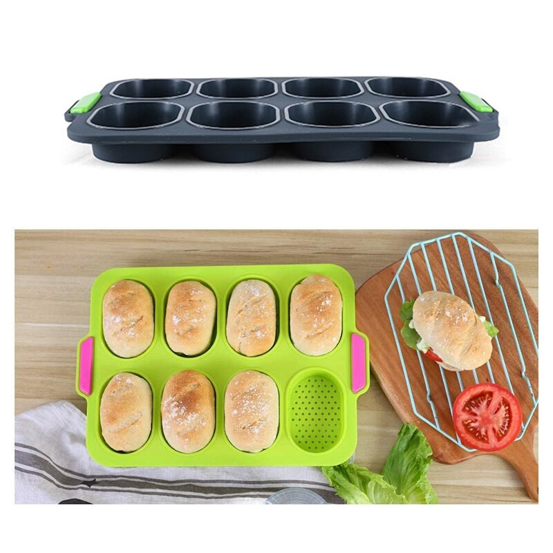 Baguette Bakplaat Non-stick Geperforeerde Pan Loaf Bakvorm Voor Bakken Franse-Brood Breadstick En Brood Roll