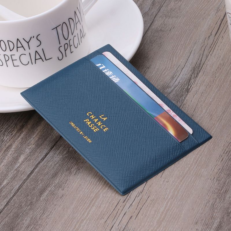 Portable femmes hommes porte-cartes mince banque crédit étui pour carte d'identité sac portefeuille 23GE
