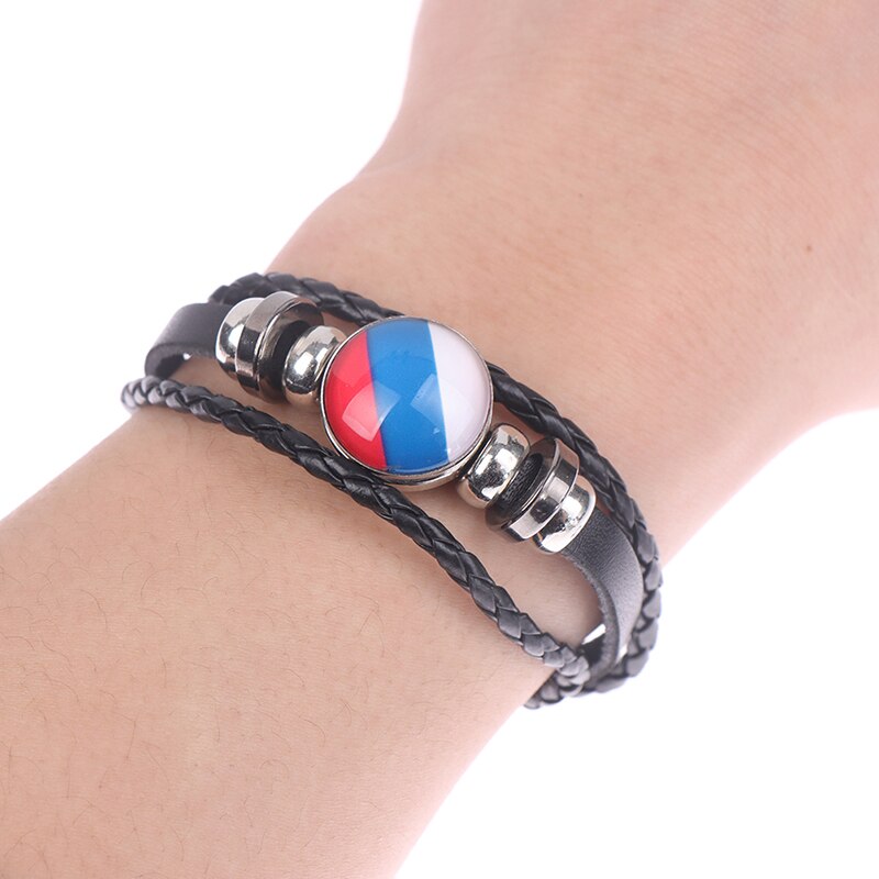 1 pz braccialetti nazionali cinturino in pelle regalo per bambini giocattoli gioielli bracciale in pelle bovina braccialetti tribali etnici per uomo