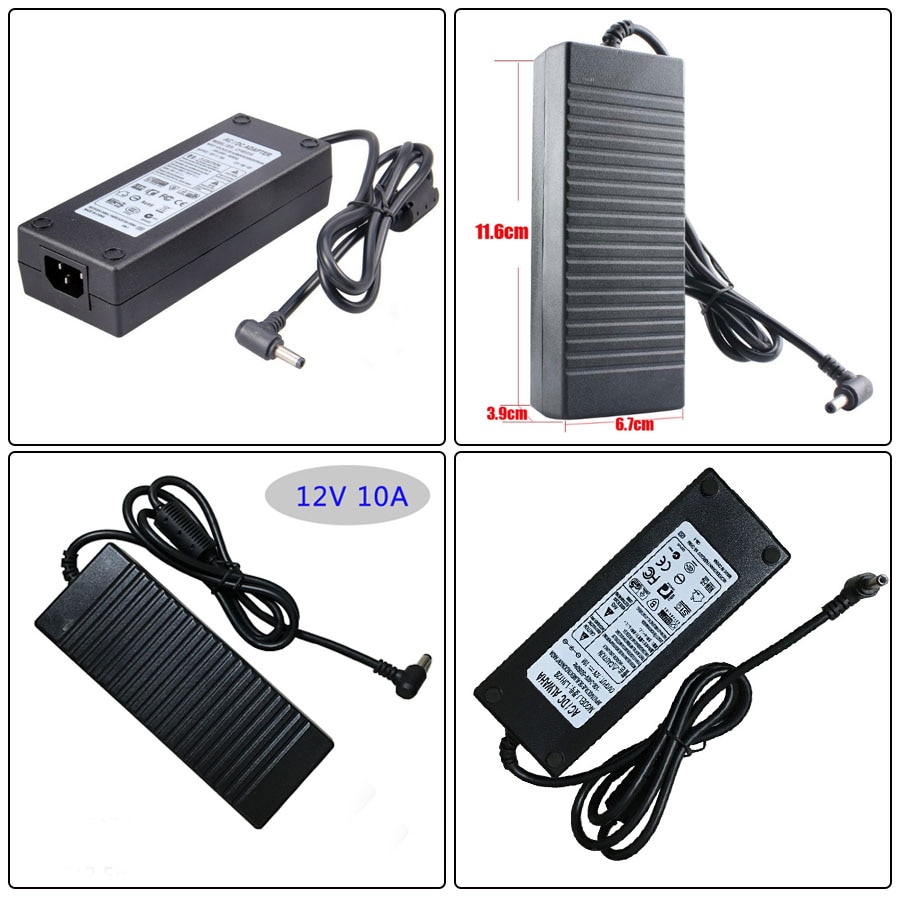 DC12V 10A 120 W 6A 72 W 3A 36 W LED Netzteil Adapter Beleuchtung LED Power Licht Transformator LED streifen EU US UK AU Stecker CCTV
