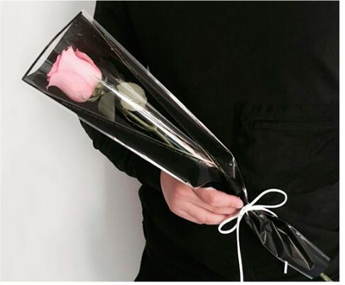 50 stk stor størrelse enkel rose blomsterbukett emballasje papir blomsterhandler forsyninger innpakningspapir håndlaget materiale dekor