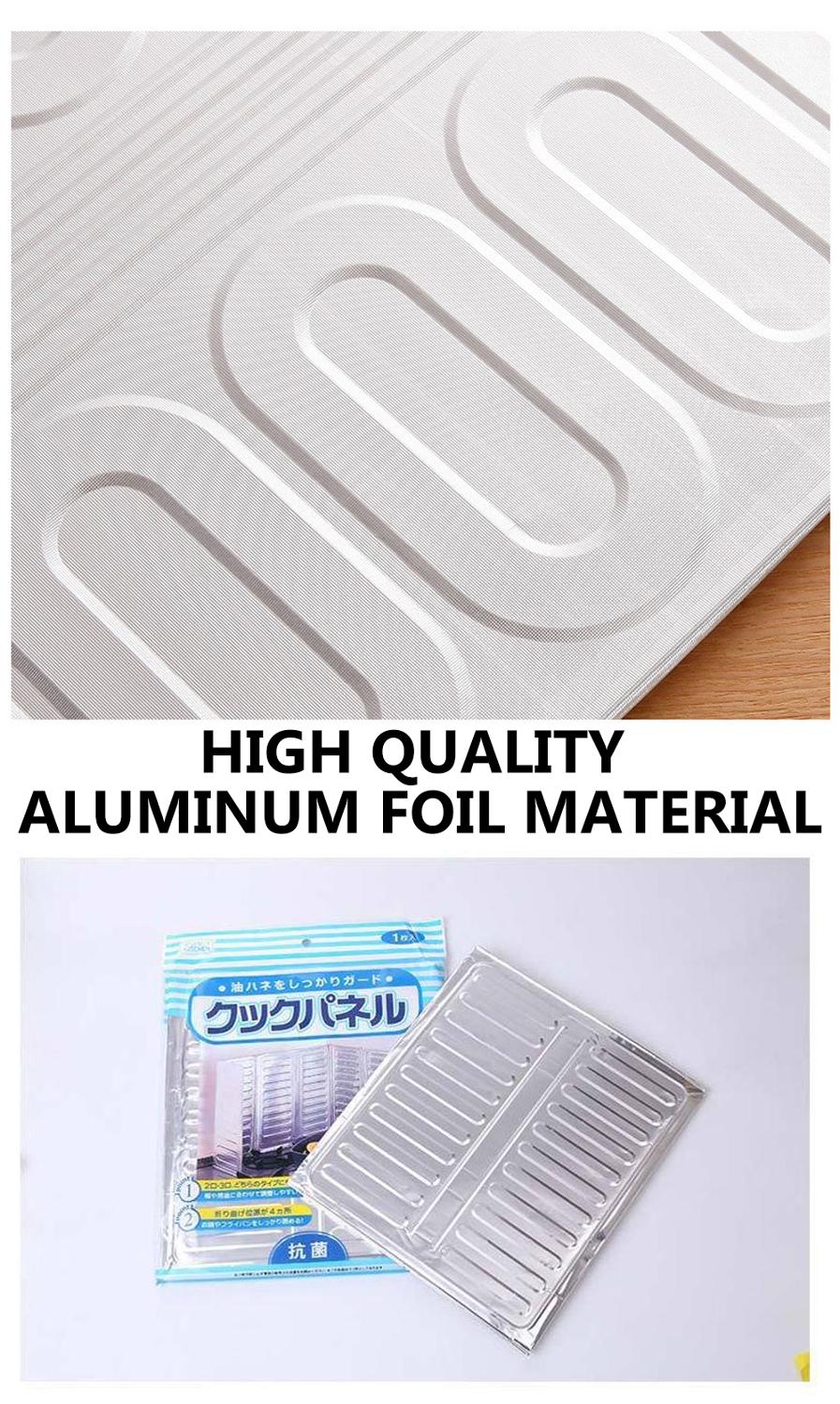 Aluminum Foil Oil Splash Plate Cooking Frying Oil Splashing Protection Gas Stove Oil Removal Rust Kitchen Guard Against Stove