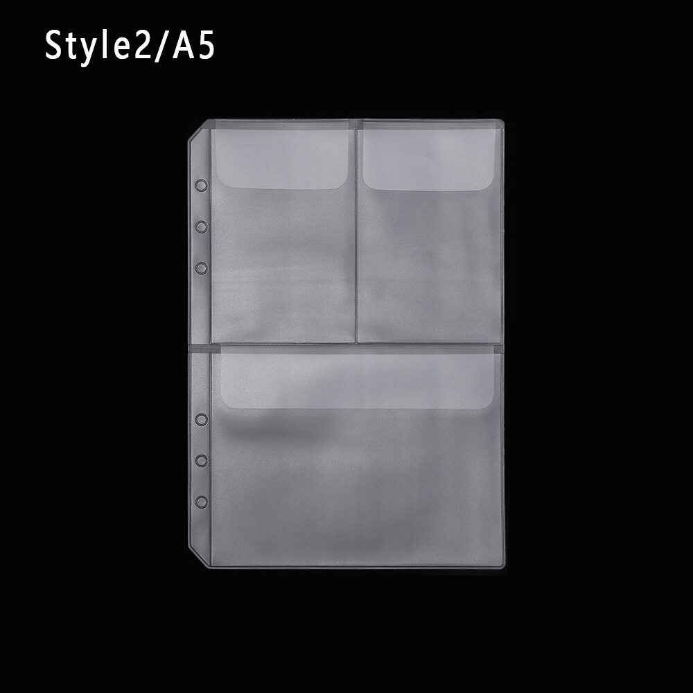 3 stk./parti  a4 størrelser gennemsigtig l fold dokumentlomme papirpose seddel fil pose lommemappe kontor virksomhedsbrug fil pose: Stil 2