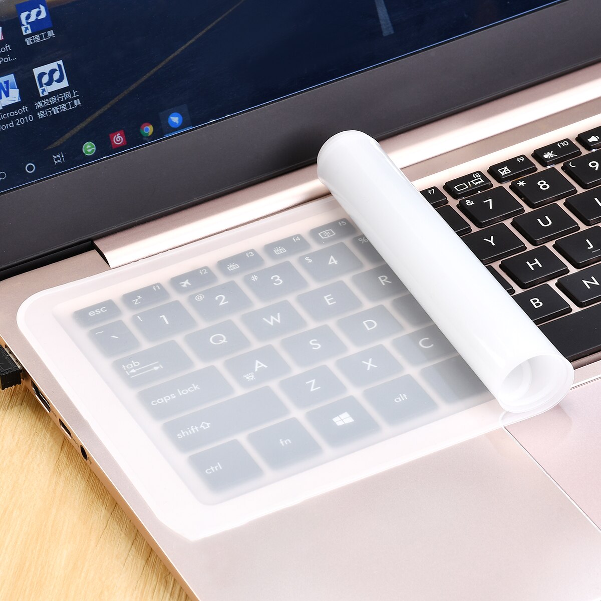 Wodoodporny na laptopa folia ochronna na klawiaturę osłona na klawiaturę laptopa 13-17 klawiatura notebooka pokrywa pyłoszczelna silikonowy ochraniacz folii