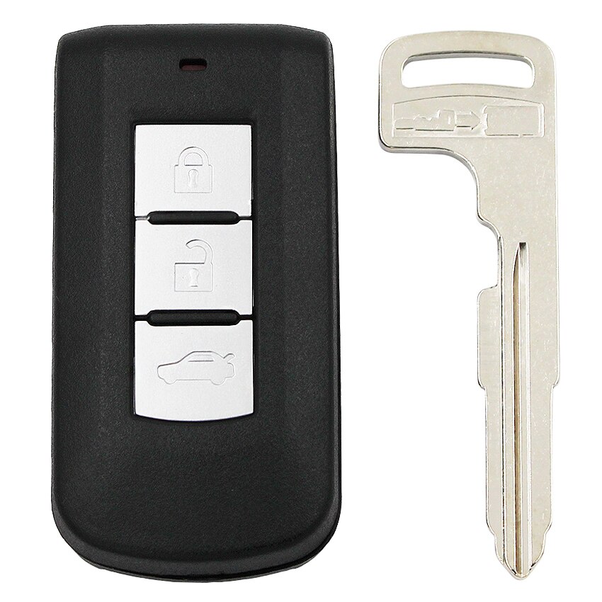 2/3/4 Buttons Smart Remote Key Shell Case Fob for Mitsubishi Lancer Outlander ASX Eclipse Galant with emergency key blade