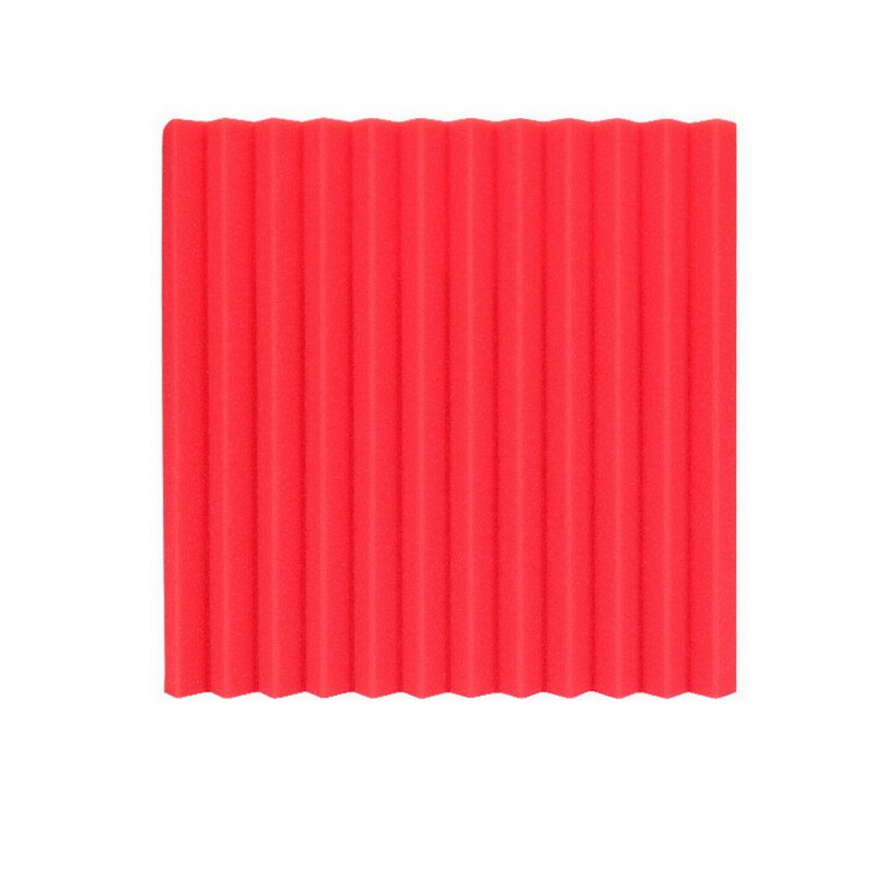 Soundproof Foam Acoustic Studio Foam Panels Soundproof Sponge Home Studio Ceiling Soundproof Protective Absorbing Panel: Red