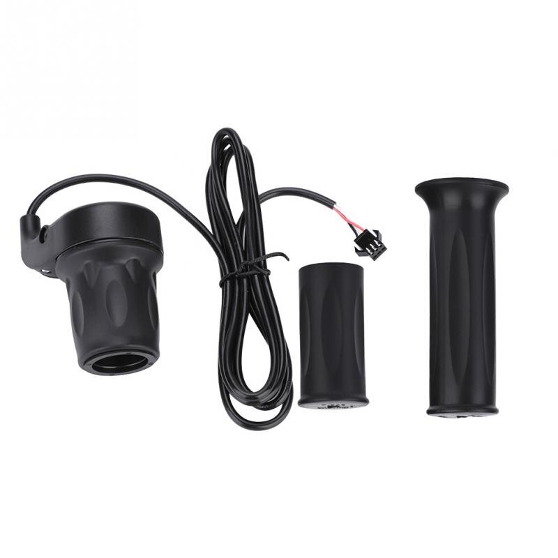 Universele Elektrische Fiets Snelheid Gashendel Plastic E-Bike Gashendel Rechts Gas Grip + Links Normale Grip 22.5mm Stuur