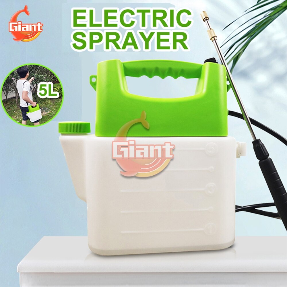 5L Electric Sprayer Machine Gardening Single Shoulder Sprinkler Foam Watering Can Watering Pot Cleaning Alcohol Disinfect Tool