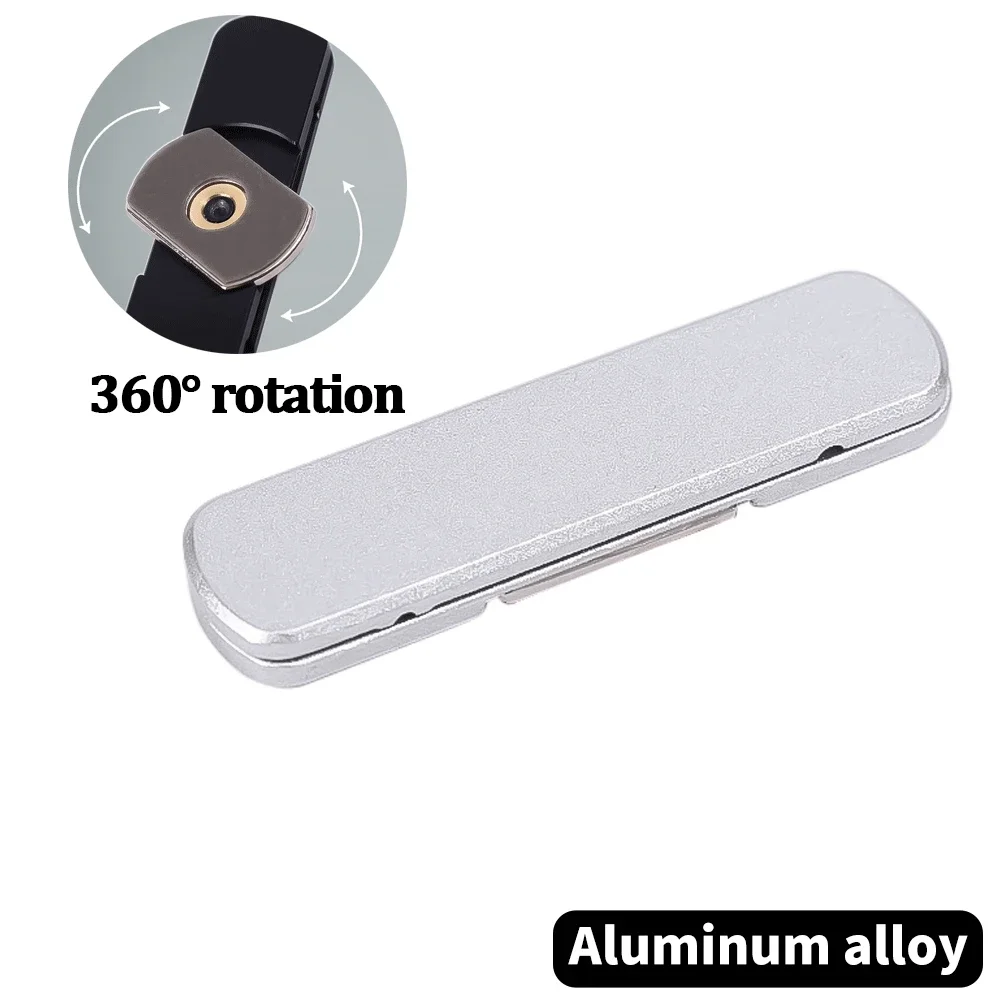 Składany mini metalowy uchwyt na telefon Aluminiowy uchwyt tylny Niewidoczny przenośny uchwyt Uniwersalny uchwyt na telefon komórkowy: green