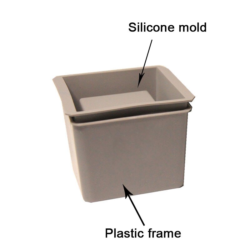 Round Square Flower Pot Concrete Planter Molds DIY Plaster Home Decor Succulent Plants Cement Clay Crafts Silicone Mould: Square Mold