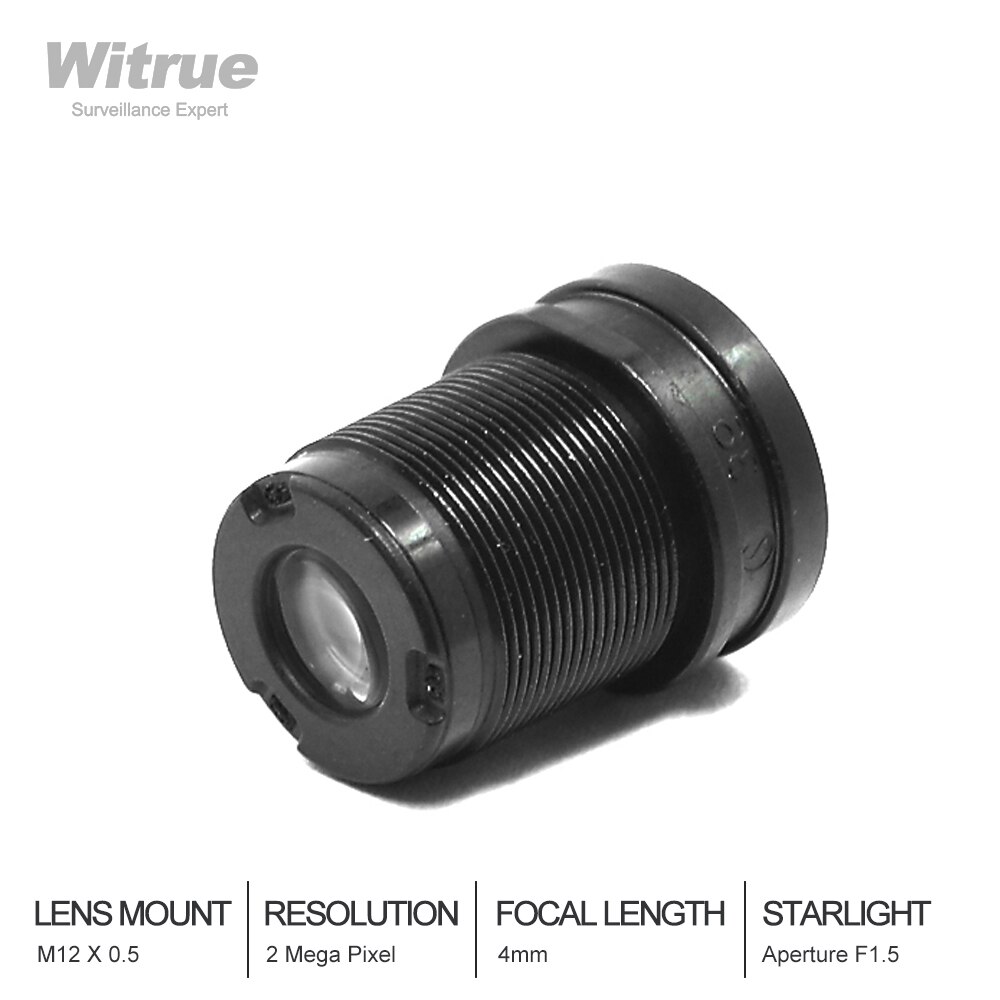 Starlight Lens 2MP 4 Mm Vaste Diafragma F1.5 Voor Sony IMX290/291/307/327 Lage Licht Cctv Ahd Camera ip Camera
