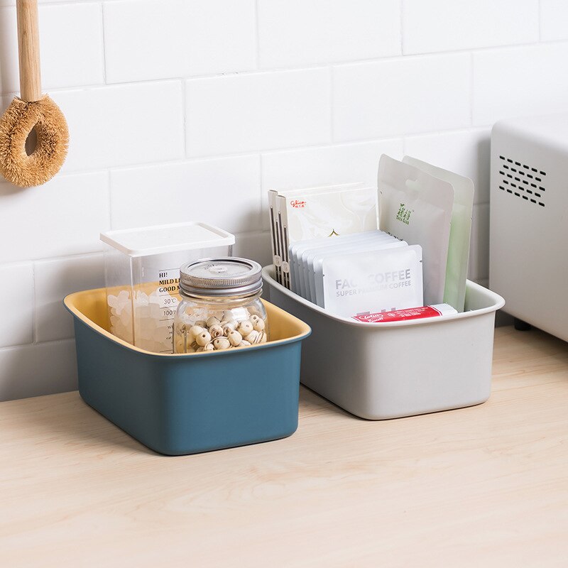Tabletop collection basket desk stationery collection basket clutter finishing collection box cosmetics collection basket