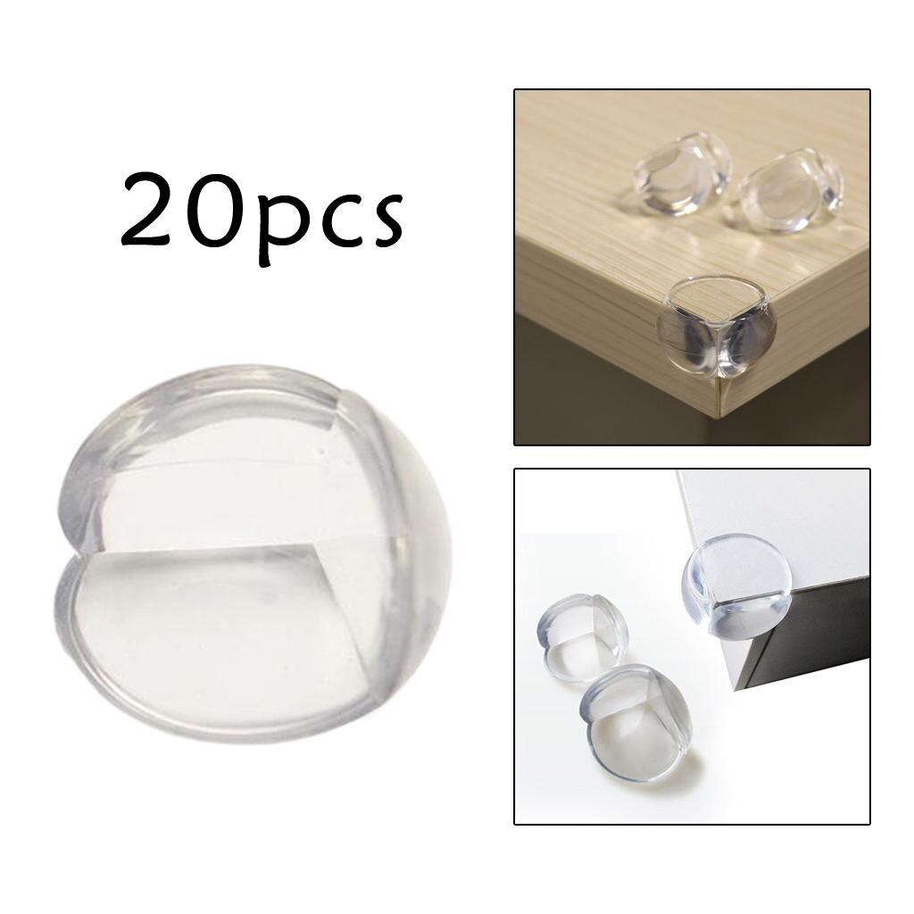 Protecteur d&#39;angle transparent, épais, facile à utiliser pour les enfants, 20 pièces