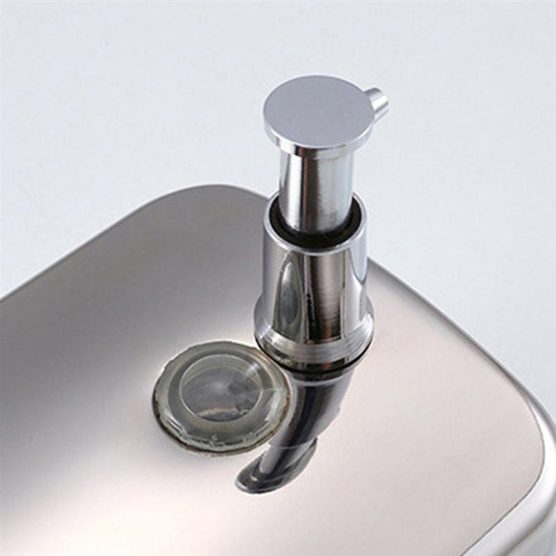 500ml 800ml Wall Mounted 304 Stainless Steel Hand Wash Liquid Soap Dispenser Manual Liquid Shower Gel Box Hanging Dispenser
