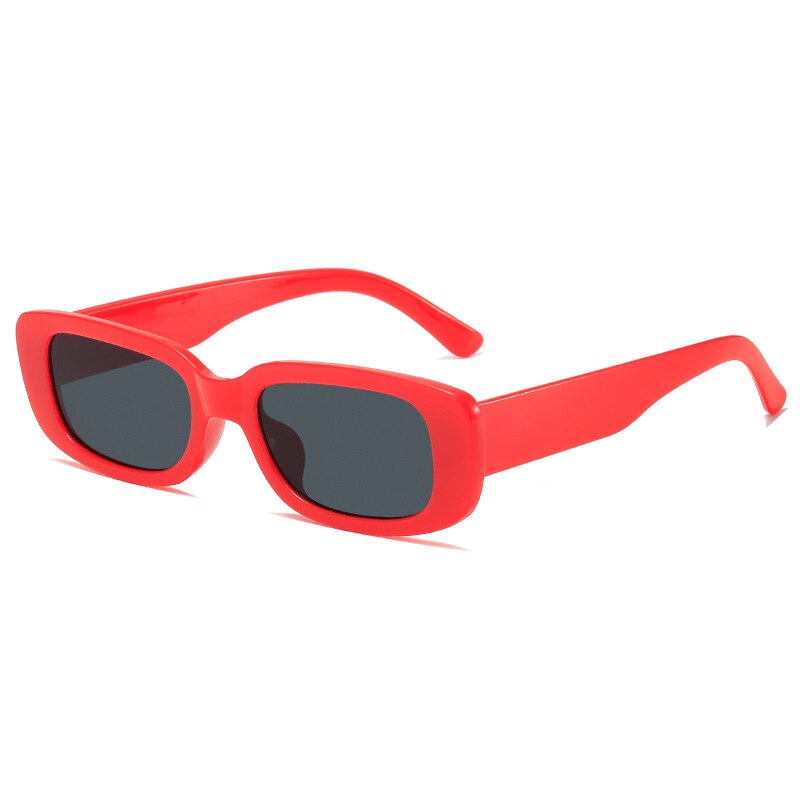 Small Frame Sunglasses UV400 Retro Trendy Glasses Women Men Travel Hiking Riding Eyewear Leopard Sun Glasses: red