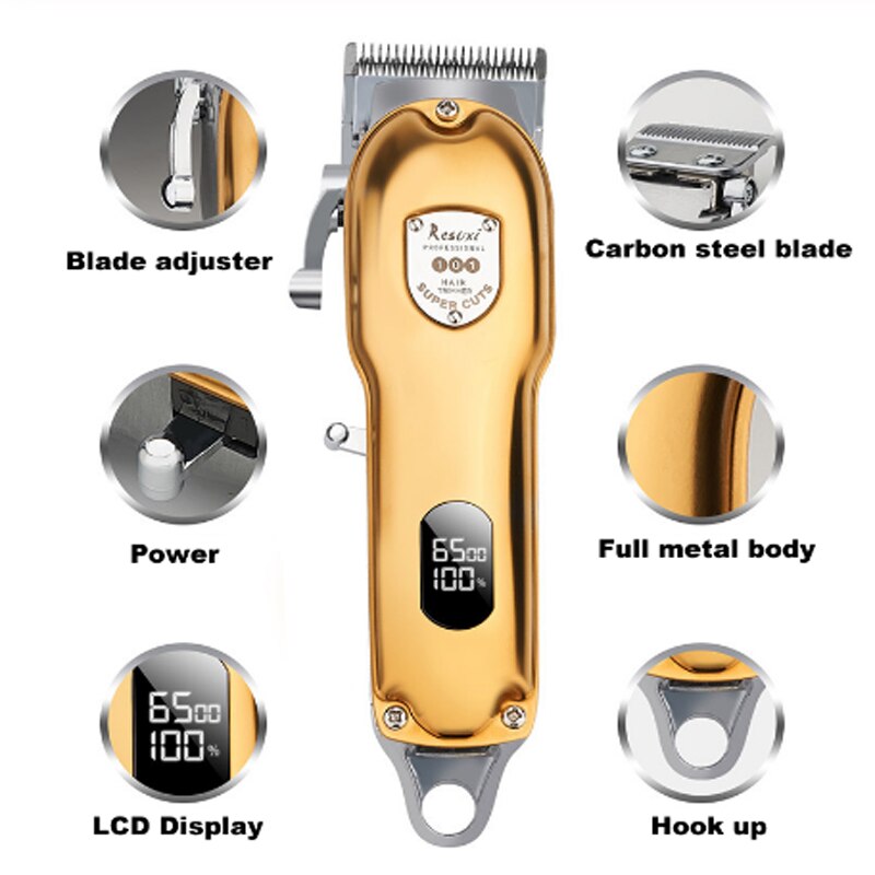 cord cordless hair trimmer men electric hair clipper beard hair cutting machine Pivot edge outlines detail trim