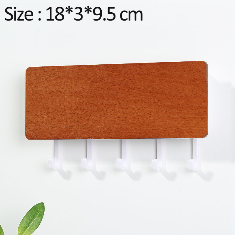 Hooks Storage Rack Key Wooden Hanger Home Decorative Wall Vintage Hallway Room Space Saving Bedroom Door Back Rack: 10