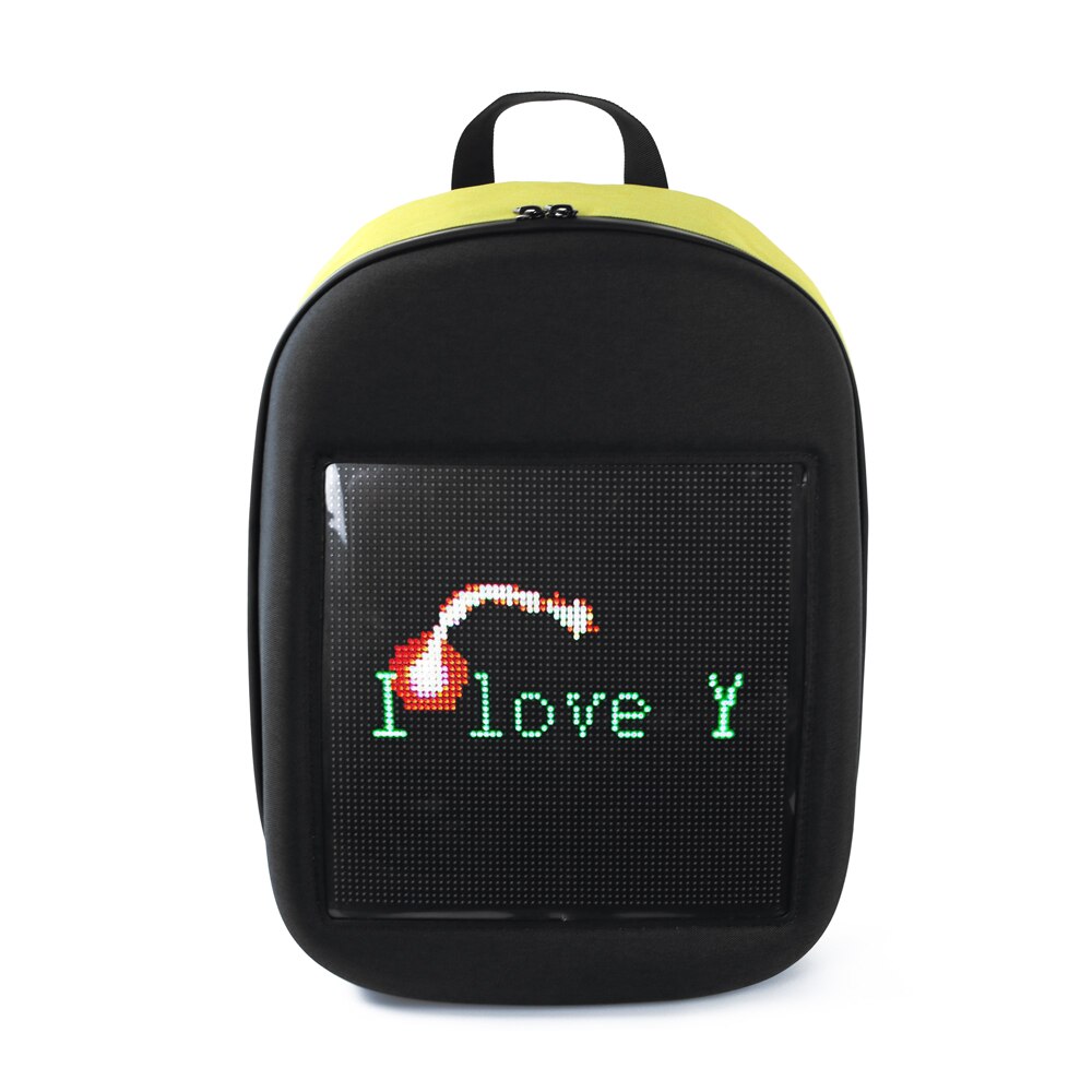 Backpack with LED Display Screen Outdoor Dynamic Advertising Backpack DIY Wireless LED Walking Advertising Backpack