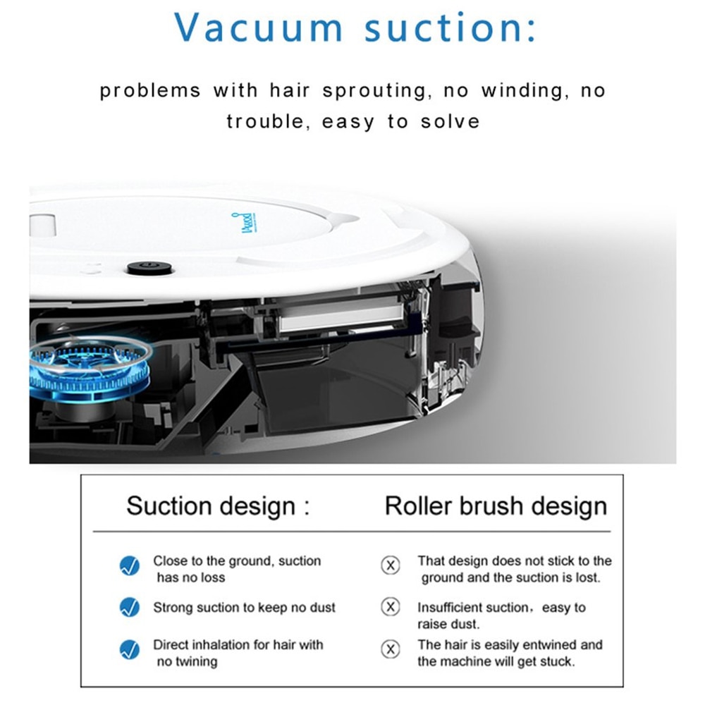 Multifunctional Smart Floor Vacuum Cleaner Robot 3-in-1 Auto Rechargeable Smart Sweeping Robot Dry Wet Sweeping Vacuum Cleaner )
