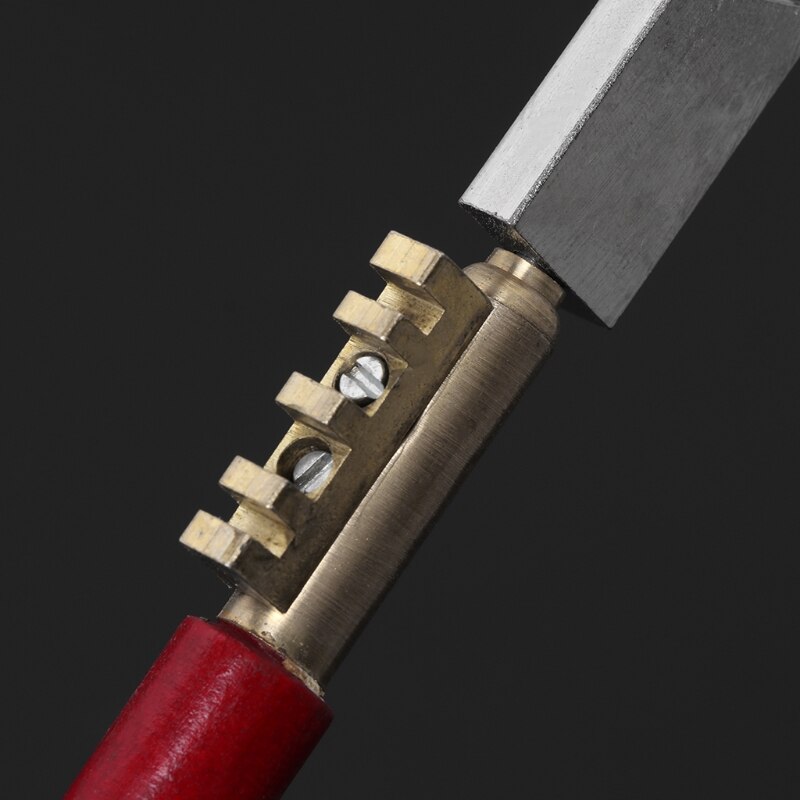 Diamond Antislip Wood Handle Oil Feed Glass Cutter Cutting Tools R9JC