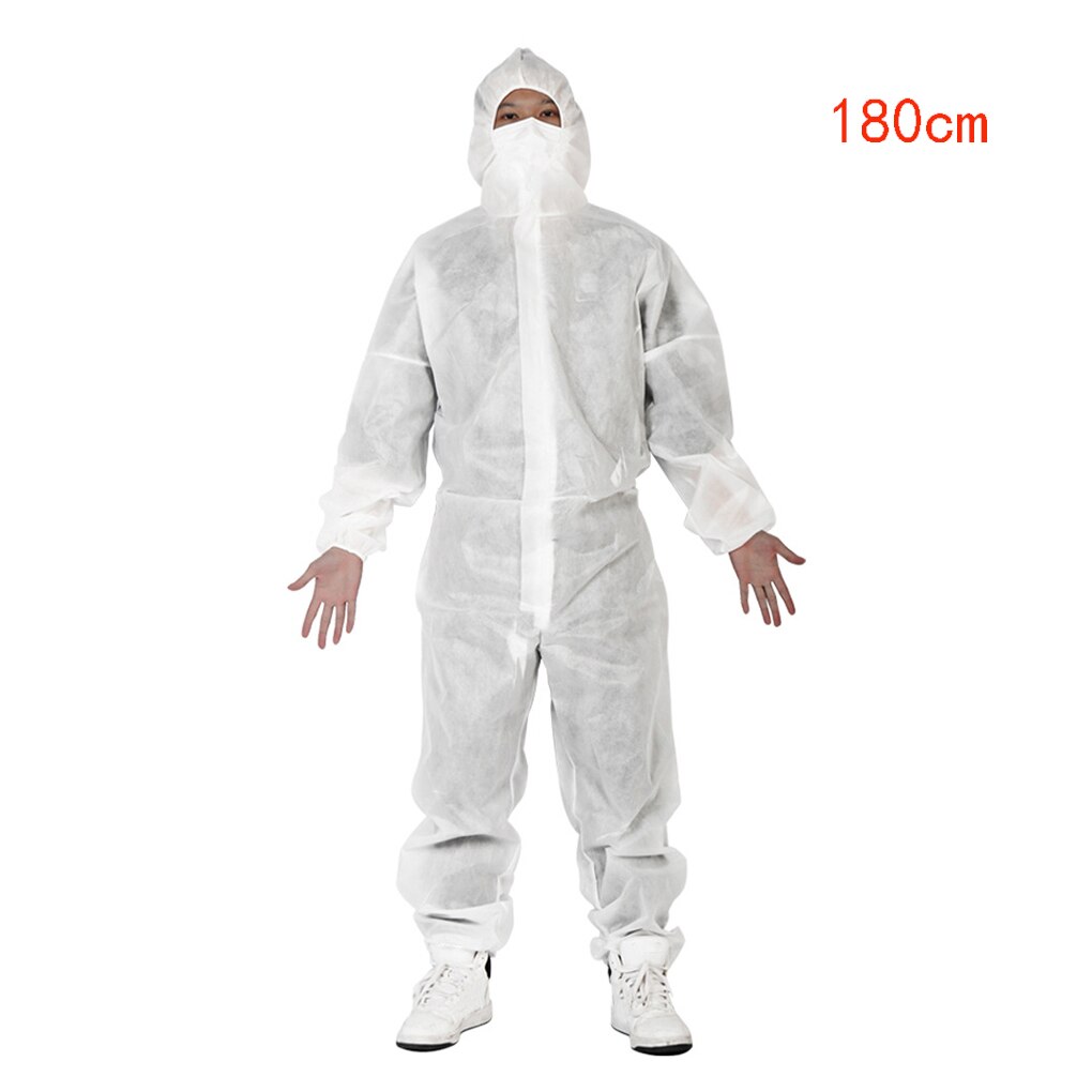 Overall dragt voksne og børn laboratorium engangs ikke-vævet beskyttelsesdragt beskyttelsestøj: 180cm