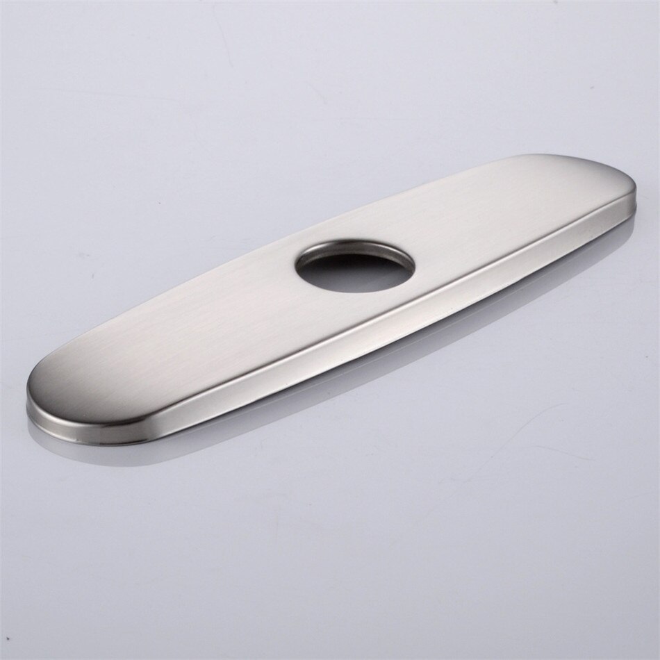 Brushed Kitchen Sink Faucet Hole Cover Deck Plate Escutcheon Stainless Steel Household Supplies Bathroom Decor Accessories