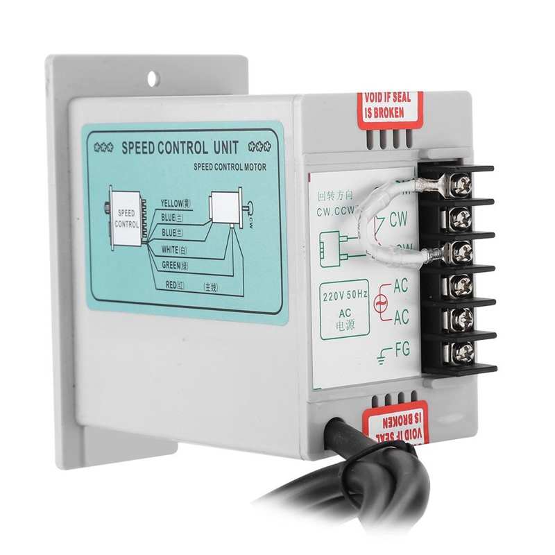 AC 220V 50Hz 400W Digital Adjustable Motor Speed Controller Pinpoint Regulator 1450rpm Stepless Plc Motor Speed Controller